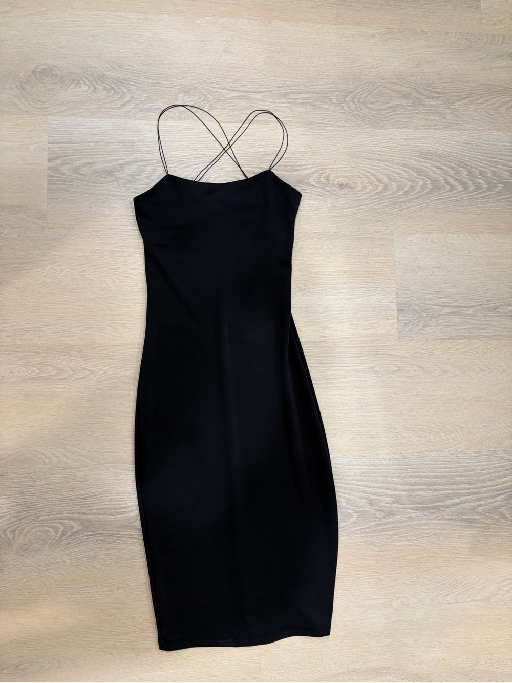 Dynamite Black Bodycon Spaghetti Strap Dress